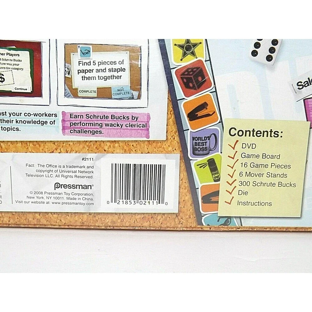 The Office DVD Trivia Board Game Pressman 2008 Brand New Sealed